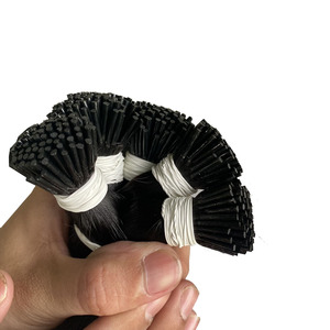 Extensiones de cabello humano con doble punta de queratina virgen, cabello humano europeo con queratina, venta al por mayor - Product Image 1