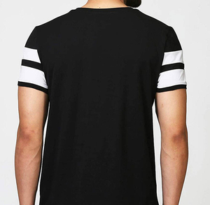 Camiseta de algodón de verano para hombre, camisetas OEM de tela de punto de Color sólido con cuello redondo y diseño personalizado más vendidas - Product Image 2