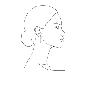 Pendientes de Plata de Ley 926 con Circonita y Perla de Concha Rosa, Diseño Azuris, Nueva Colección, de Turquía - Product Image 3