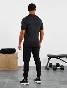 Logo personnalisé de haute qualité poids lourd coupe décontractée t-shirts couverture de pompe Gym Fitness Vintage lavage à l'acide t-shirt pour hommes - Product Image 4