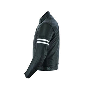 แจ็กเก็ตหนังสำหรับขี่มอเตอร์ไซค์และมอเตอร์ไซด์ระบายอากาศได้ดีผลิตตามสั่ง - Product Image 5