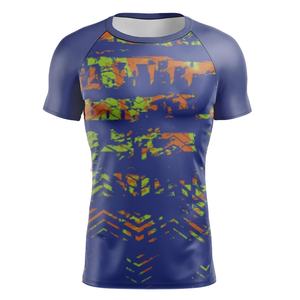 Vente en gros sublimé personnalisé BJJ Rashguard chemises pour hommes Compression Fitness Gym Shorts manches chemise respirant MMA Rash Guard - Product Image 1