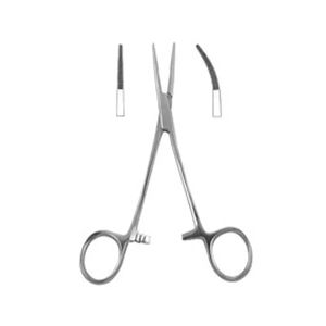 Recién llegado, fórceps de disección de arteria de mosquito, 5 instrumentos médicos quirúrgicos curvos, fórceps de soporte de aguja de mosquito Curvo - Product Image 3