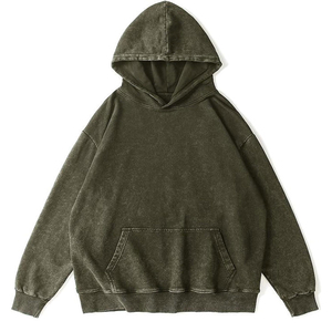 Sudadera con capucha de lavado ácido de manga larga para mujer personalizada algodón poliéster nuevo último diseño transpirable Puloever sudadera precio bajo OEM - Product Image 1