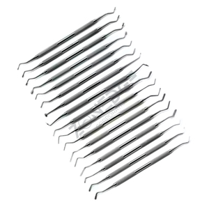 Hoogwaardige 17-delige Tandheelkundige Dubbelzijdige Instrumenten Set Handmatige <span class=keywords><strong>Power</strong></span> Composiet Kunststof Amalgaam Vullen Nieuwe Tandheelkundige Apparatuur - Product Image 6
