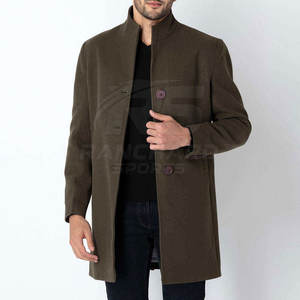 <b>Men</b> Long Wool Blend <b>Overcoat</b> <b>Winter</b> Trench Coat Business Casual Jacket <b>Men</b> Classic Long Coat - Product Image 5