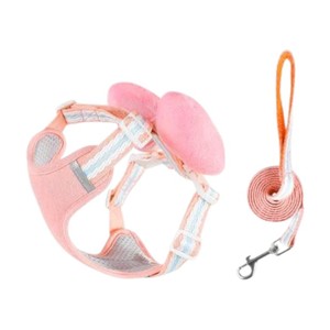 Simple Breathable Dog Leash with Animal Pattern Decorative Bow Polyester/Nylon Material Waterproof Made in Vietnam for Dogs Cats - Product Image 1