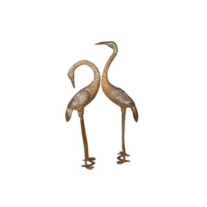 Statue de léopard métallique unique avec finition orange audacieuse et détails argentés brillants – Pièce décorative animale haut de gamme, idéale comme cadeau - Product Image 2