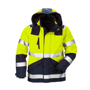 High Quality Polyester Men's <b>Reflective</b> Work Jacket Customizable Logo Hi Vis Winter Workwear Safety Vest Wholesale - Product Image 1