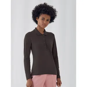 Polo en pur safran pour femmes, personnalisable pour le merchandising promotionnel - Product Image 1
