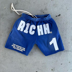 Fabricant personnalisé noir uni short de gymnastique pour hommes unisexe délavé à l'acide 100% coton course joggers short de basket-ball en éponge française - Product Image 3