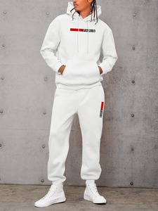 ชุดวอร์มผู้ชายแบบ 2 ชิ้น มีฮู้ด สีพื้น ชุดลำลองสไตล์สปอร์ต ดีไซน์ล่าสุดปี 2026 - Product Image 6