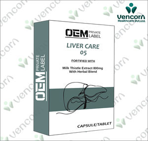 <b>Liver</b> Care Tablets 05 Fortified With Milk Thistle Extract 800mg And Herbal Blend For White Labelling Nutraceutical Formulations - Product Image 5