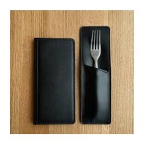 Porta Cubiertos de Cuero de Lujo Duradero, Impermeable, Resistente a los Golpes, Almacenamiento Portátil para Acampar, Viajar y Cenar LCH-0049 - Product Image 1