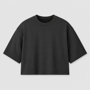 T-shirt Homme Coupe Boxy Personnalisé 240 GSM 100% Coton Manches Courtes Col Rond Respirant Imprimé Épaules Tombantes Streetwear Marque Privée - Product Image 1