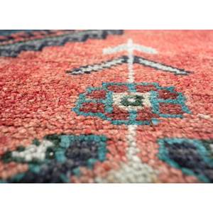 Nuray Geometric Hand Knotted <b>Wool</b> Rugs 9x12 Abstract Rectangle Hallway Pattern for Living Room Bedroom in Red & Orange-Pae-2982 - Product Image 3