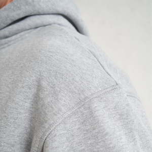 OEM moda sudaderas con capucha personalizadas puff impresión sudaderas 400 GSM 100% algodón orgánico gris oscuro Sudadera con capucha - Product Image 5