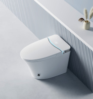 Toilettes intelligentes hautes avec bidet intégré, siège chauffant automatique, toilettes intelligentes