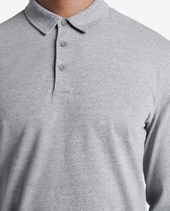 Nouveau modèle Polo à manches longues pour homme, souple et durable, à séchage rapide, avec taille de couleur personnalisée - Product Image 2