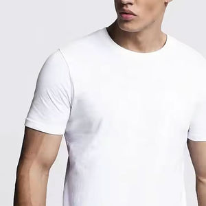 O-Neck Customized Men's T-Shirt with Letter Pattern Silk Screen Printed Logo 100% Cotton Worsted <b>Fabric</b> Short Sleeve Casual Wear - Product Image 6