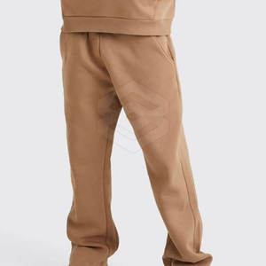 ออกแบบชุดวอร์มสำหรับผู้ชายพร้อมกางเกงขาบานชุดวอร์มสำหรับผู้ชายพร้อมกางเกงผ้าฝ้ายโพลีเอสเตอร์บาน - Product Image 6