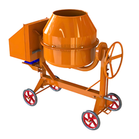 Mini bétonnière CHIHO 250L-350L 220V/1.5-2.2kW avec alimentation en eau automatique, garantie 1 an