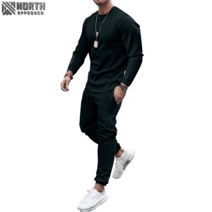 Ropa de hombre 2025, chándal, ropa de primavera, ropa de entrenamiento lisa, ropa de jogging para hombre, conjunto de chándal con capucha para hombre - Product Image 2