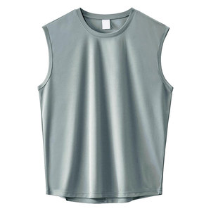 Débardeur en coton pour hommes OEM chemise de sport sans manches et respirante pour l'été avec logo personnalisé options pour l'image de marque streetwear - Product Image 1