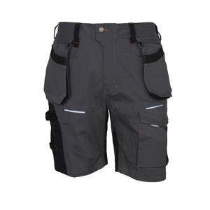 Short en jean bleu à la mode pour hommes en version coréenne Slim Fit avec style décontracté avec poches déchirées Design léger d'été - Product Image 1