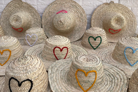 Sombreros de Paja de Palma Bohemios Vintage Marroquíes Modernos Hechos a Mano para Primavera, Playa y Verano, Unisex