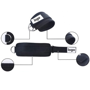 Sangles de Gymnastique Unisexe Personnalisables en Cuir Rose pour Haltérophilie, Entraînement des Jambes, Bandes de Poignet et de Cheville pour Adultes - Product Image 4