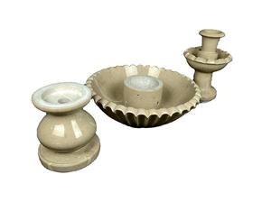 Fontaine d'eau en marbre onyx beige, fontaine en marbre pour bureau d'intérieur, fontaine en marbre vintage - Product Image 5