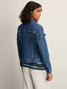 Mode automne conception spéciale bonne qualité femmes 100% coton personnalisé lavé Designer Denim veste - Product Image 2