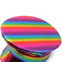 Béret Prom Performance Bar Cosplay Chapeau militaire en cuir PU Arc-en-ciel Gay Pride Laser Casquette de capitaine en cuir verni