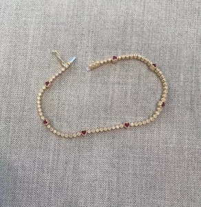 9 Ct Round Brilliant Cut Diamond Vintage Women's <b>Charming</b> Tennis <b>Bracelet</b> <b>Sterling</b> <b>Silver</b> Plated - Product Image 1