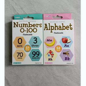 Tarjetas de Aprendizaje Temprano, Números del 0 al 100, Alfabeto, Juguete Educativo para Niños, Material de Papel - Product Image 4
