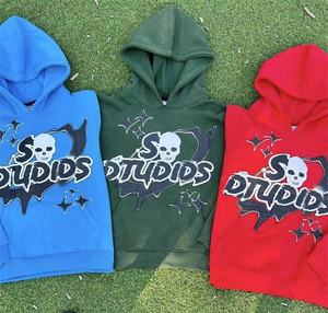 Sudadera con capucha y pantalones de chándal con estampado 3D de felpa para hombre con logotipo personalizado para hombre y mujer - Product Image 2