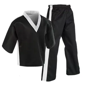 En iyi kalite Taekwondo üniformaları Custom made yüksek kaliteli malzeme ile özel logolar ve yamalar toptan fiyat TKD takım elbise