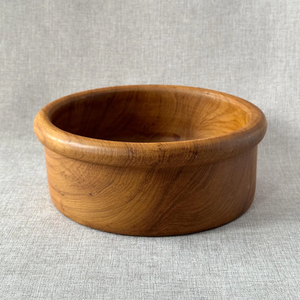 wood handcrafted salad bowl set vintage wooden salad bowl, plates, <b>utensils</b>, natural wood serving set - Product Image 4