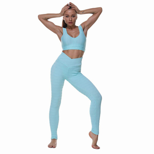 Conjunto de Yoga personalizado para mujer, ropa deportiva Sexy, Leggings de Yoga, Sujetador deportivo de secado rápido y Leggings, ropa de Fitness y Yoga, gran oferta - Product Image 3