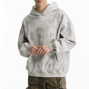 เสื้อสเวตเชิ้ตมีฮู้ดมัดย้อมสำหรับผู้ชายเสื้อสเวตเชิ้ตมีฮู้ดพิมพ์ลายผ้าฝ้าย100% แฟชั่นแบบปักโลโก้ได้ตามต้องการสินค้ามาใหม่2025 - Product Image 3