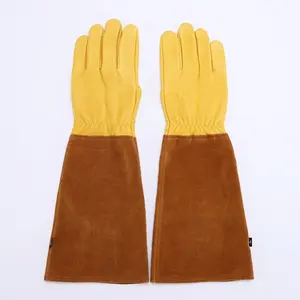 Venta al por mayor XL Guantes de trabajo de cuero Guantes DE SEGURIDAD industrial laboral Antideslizante Anti-Calor Características Diferentes colores Precio de fábrica para - Product Image 6