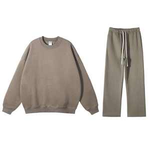 Dernier logo personnalisé Fabricant de survêtement à fermeture éclair Survêtement évasé de haute qualité Survêtement personnalisé pour hommes 100% coton lavé à l'acide - Product Image 6