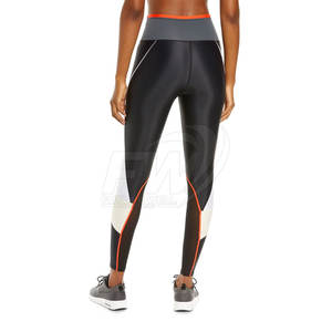 Último diseño al por mayor tasa de color personalizado tamaño y estilo mujeres Spandex Nylon Yoga Legging cintura elástica Yoga Leggings - Product Image 3