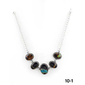 Collier Bohème du Sud-Ouest en Argent Sterling et Turquoise pour Mariage ou Fiançailles - Product Image 1