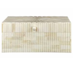 Dernière boîte en os faite à la main sculpture à la main apparence décente boîte en os à bijoux blanche avec peinture blanche conception basée aux États-Unis en Inde - Product Image 1