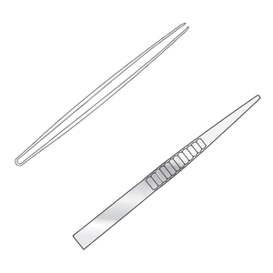 Fórceps de disección de 127mm, extremo de rotación, mordazas dentadas, instrumento de agarre de tejido de precisión, acero inoxidable quirúrgico - Product Image 1