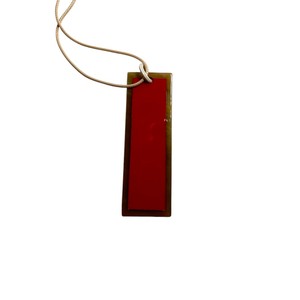 Colgante de Cuerno Hecho a Mano Modelo DTJ con Baño de Laca, Forma Colgante, Estilo Moderno para Regalo de Aniversario para Mujer - Product Image 5