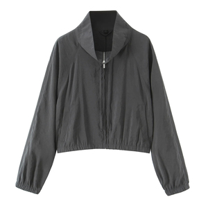 Nuevo 2025 All Seasons Casual Color sólido Abrigo de manga larga y pantalones largos Conjunto de dos piezas para mujer Transpirable de secado rápido - Product Image 5