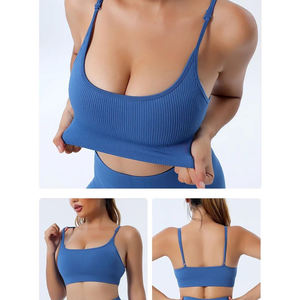 Gran oferta de ropa deportiva ligera y transpirable para mujer, ropa de gimnasio y ropa activa, sujetador deportivo para Yoga, ropa de Yoga, logotipo frontal - Product Image 3